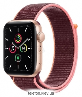 Apple Watch SE GPS 44mm Aluminum Case with Sport Loop