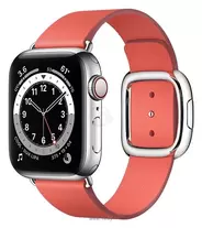 Apple Watch Series 6 GPS + Cellular 40mm Stainless Steel Case with Modern Buckle